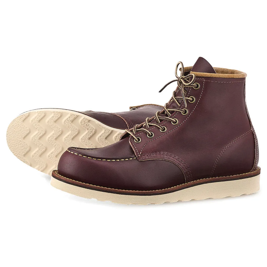 6 Moc Leather Men's Ankle Moc Toe Boots