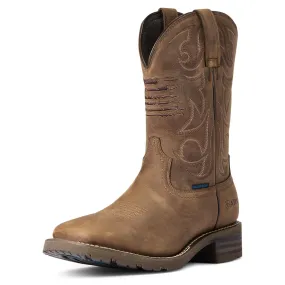 Ariat Men's Hybrid Patriot Waterproof Western Work Boots 10038354