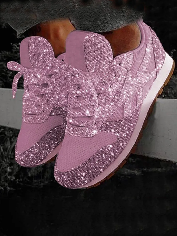 Casual Glitter Breathable Sneakers