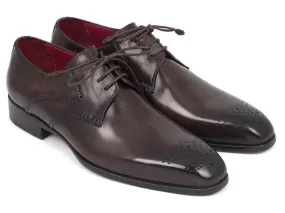 Paul Parkman Brown Medallion Toe Derby Shoes