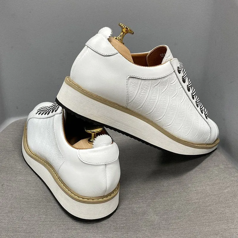 Tanned Cowhide Lace-Up Derby Sneaker for Men