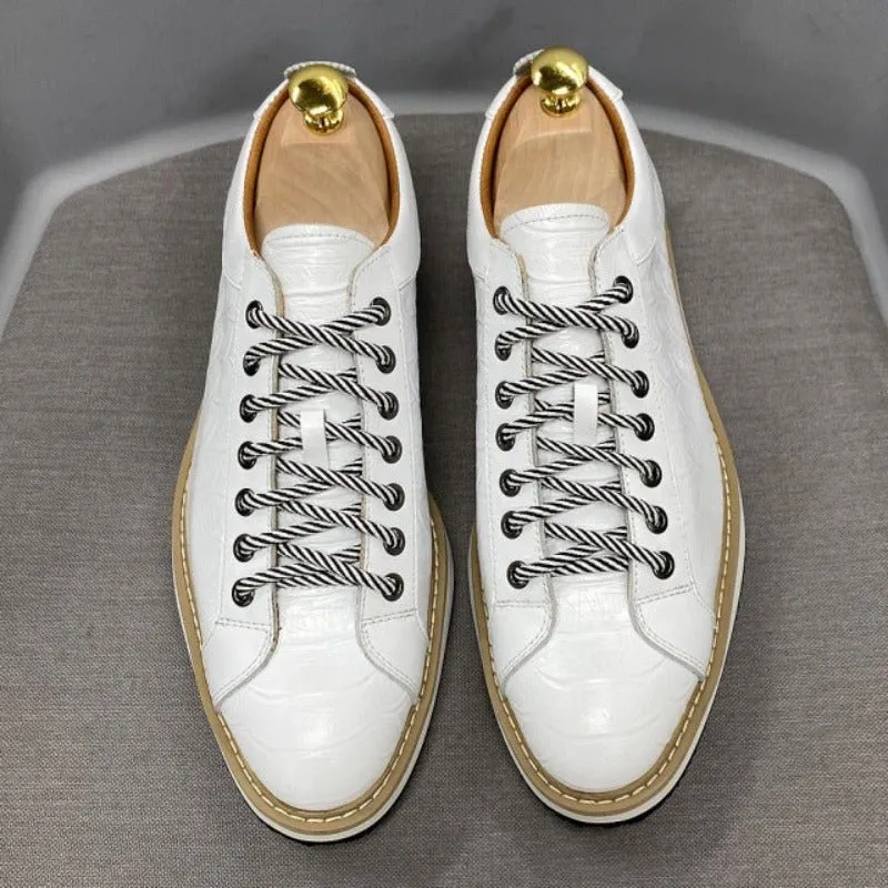 Tanned Cowhide Lace-Up Derby Sneaker for Men