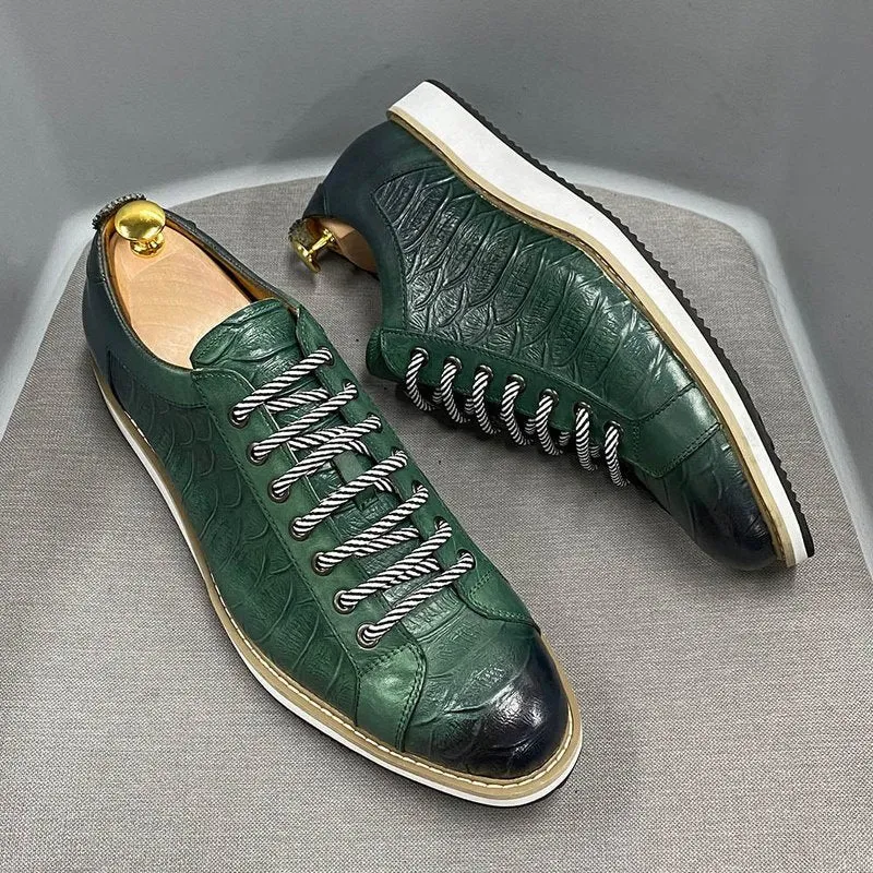 Tanned Cowhide Lace-Up Derby Sneaker for Men